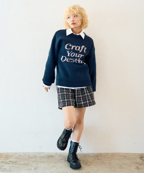 ニット セーター モヘアタッチジャガードプルオーバー キッズ 子供服 女の子 | LOVETOXIC | 12