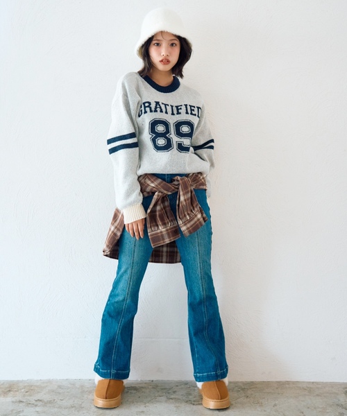 ニット セーター モヘアタッチジャガードプルオーバー キッズ 子供服 女の子 | LOVETOXIC | 13