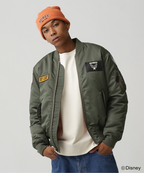 AVIREX（アヴィレックス） ブルゾン LARGE セージグリーン メンズ