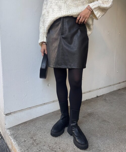 SHENERY（シーナリー） スカート レザーミニスカート : ZOZOTOWN Yahoo