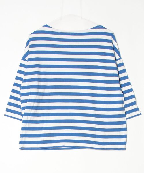 「maillot」 ボーダー柄7分袖カットソー 0 ブルー レディース_画像2