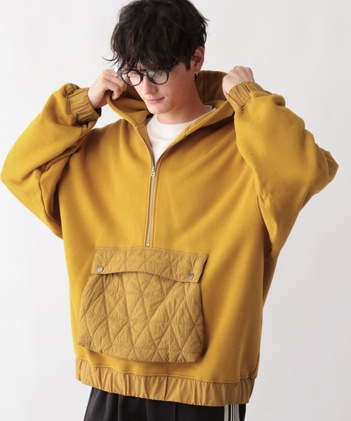 MARINE プルオーバーパーカー イエロー GAP｜(U)ヴィンテージソフト プルオーバー パーカー(ユニセックス