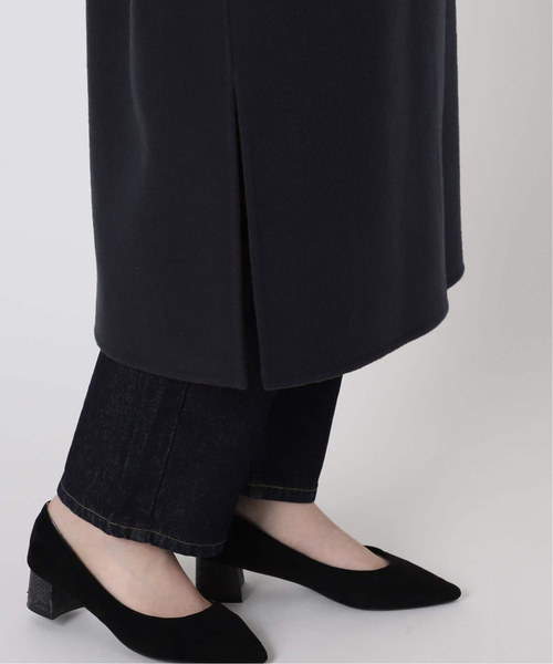 【美品】スローブイエナ ダブルフェイスロングチェスターコート 38 SLOBE IENA（スローブイエナ） コート チェスターコート souple wool