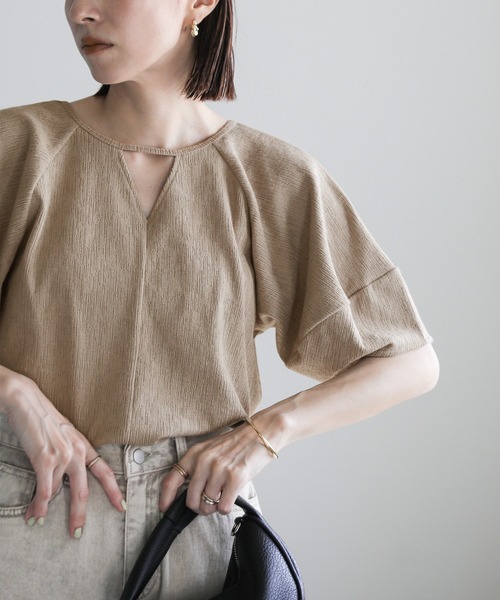 「select MOCA」 半袖カットソー FREE イエロー レディース_画像2