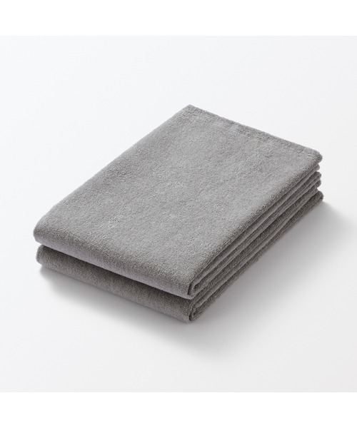 無印良品（MUJI） タオル 片面パイル2枚組バスタオル 60×120cm