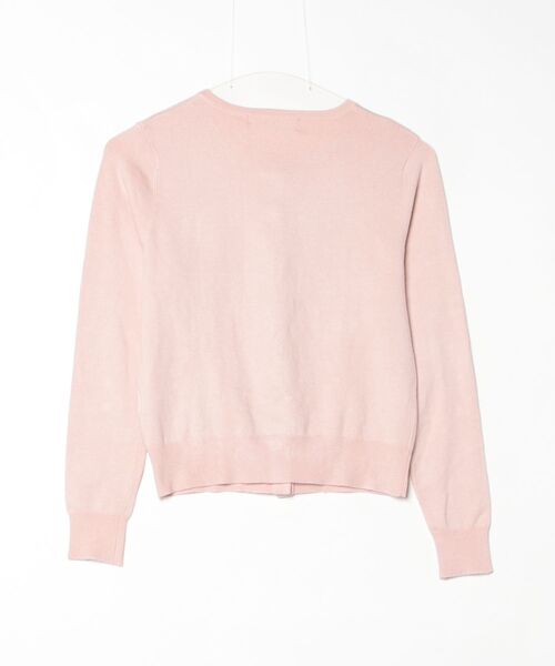 「LAISSE PASSE」 レースニットカーディガン 38 ピンク レディース_画像2