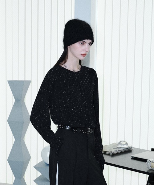 tシャツ Rhinestone gritch cut saw / ラインストーングリット