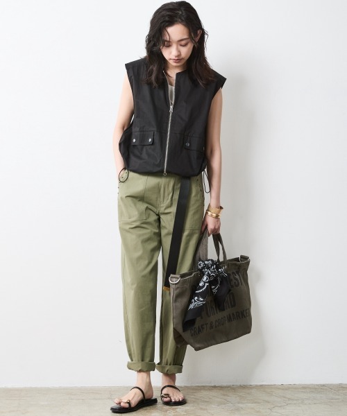 「CHIC STYLE」 パンツ 4L ブラック レディース_画像3
