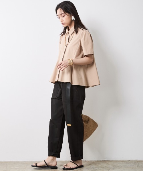 「CHIC STYLE」 パンツ 4L ブラック レディース_画像5