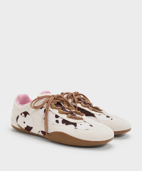  レディーススニーカー CHARLES ＆ KEITH（チャールズ&キース） スニーカー ナイロンスエード