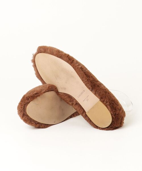 「CHEMBUR」 フラットパンプス 37 ブラウン レディース_画像3