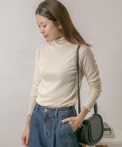 「URBAN RESEARCH Sonny Label」 長袖カットソー FREE ベージュ レディース_画像6
