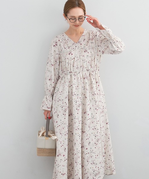 URBAN RESEARCH ROSSO WOMEN」 長袖ワンピース FREE ブラック