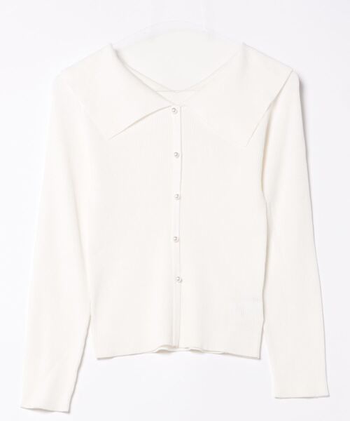 「SWINGLE」 長袖ニット FREE サックスブルー レディース_画像3