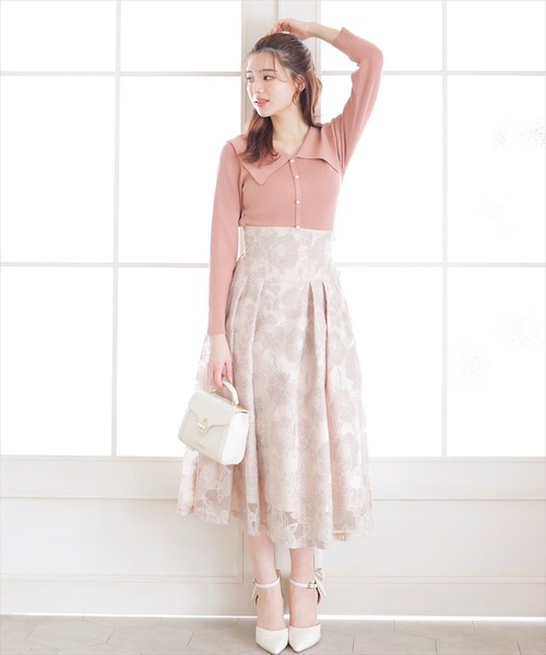 「SWINGLE」 長袖ニット FREE サックスブルー レディース_画像7