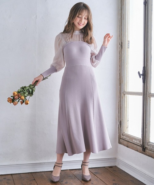 「NOELA」 ドッキングワンピース フリー ベージュ レディース_画像9