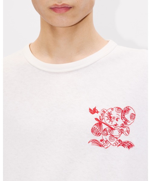 tシャツ 'KENZO Cartoon' エンブロイダリー アウトライン Tシャツ イン コットン メンズ