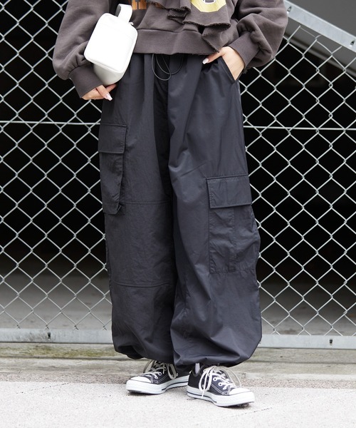 「etsinta」 カーゴパンツ「CIAOPANIC TYPYコラボ」 ONE SIZE ベージュ レディース_画像3