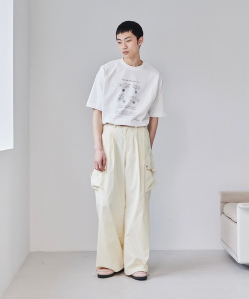 「soerte」 カーゴパンツ 3 カーキ メンズ_画像3