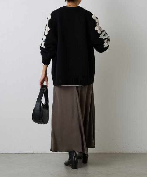 「BEARDSLEY」 ニットカーディガン FREE グレー レディース_画像9