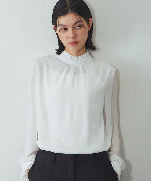 SMILE ORCHID（スマイルオーキッド） ブラウス シャツ フリルブラウス