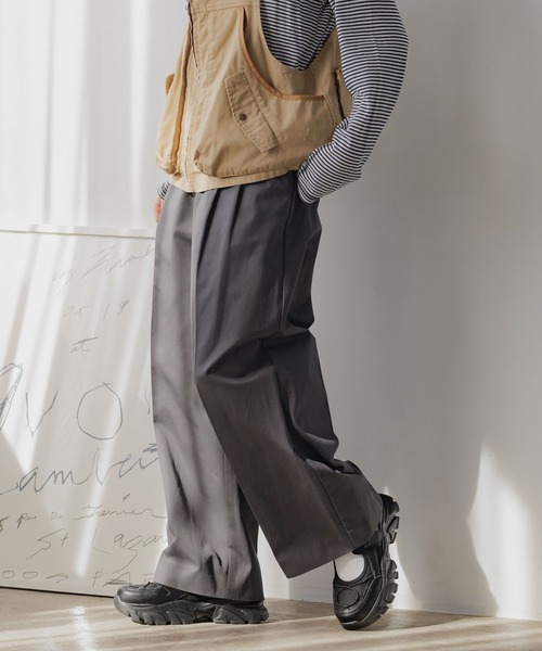 「niko and...」 イージーパンツ MEDIUM グレー レディース_画像4