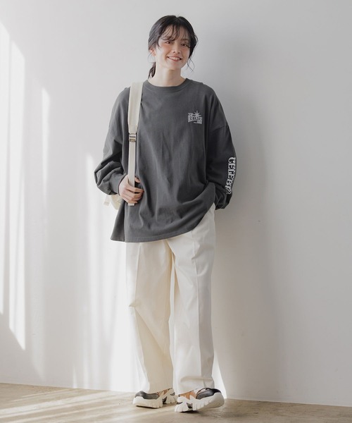 「niko and...」 イージーパンツ MEDIUM グレー レディース_画像8