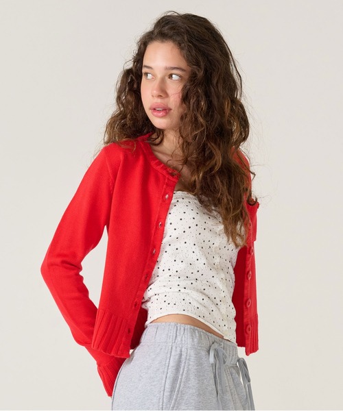 「TINA：JOJUN」 カーディガン M グリーン レディース_画像5