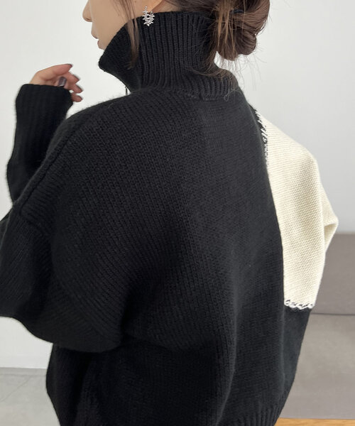 「CAPRICIEUX LE'MAGE」 長袖ニット FREE ブラック レディースの画像4