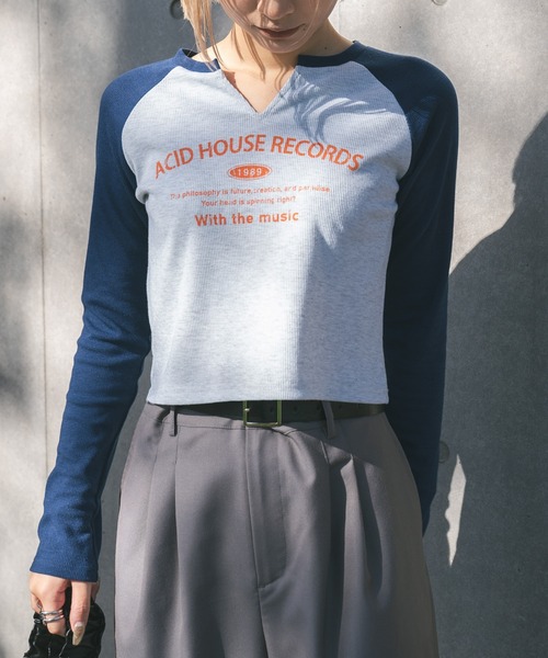 「MIEL CRISHUNANT」 長袖カットソー FREE ホワイト レディース_画像9