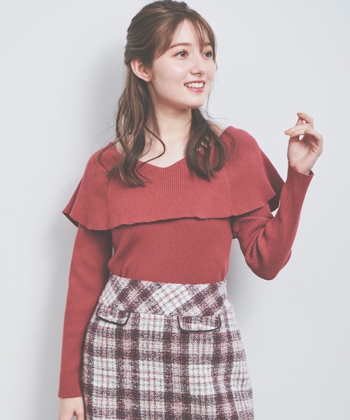 「LAISSE PASSE」 長袖ニット MEDIUM ピンク レディース_画像6