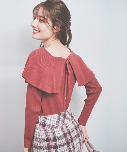 「LAISSE PASSE」 長袖ニット MEDIUM ピンク レディース_画像7
