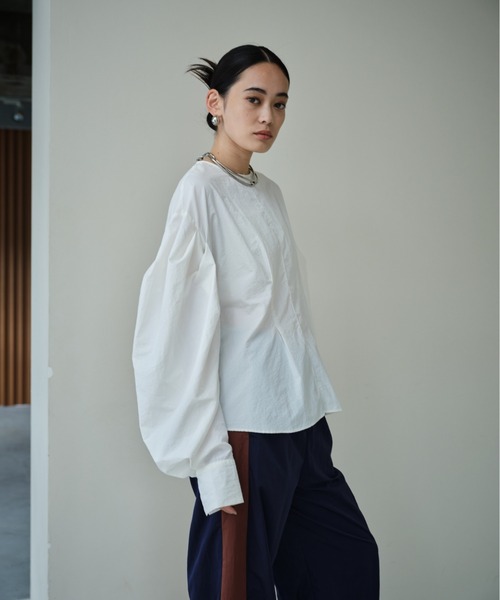 「AIC.」 長袖ブラウス FREE オフホワイト レディース_画像5