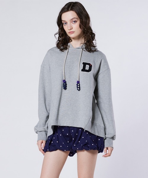 DUUBLE STANDARD CLOTHING パーカー ネイビー ワッペン DOUBLE STANDARD CLOTHING（ダブルスタンダードクロージング