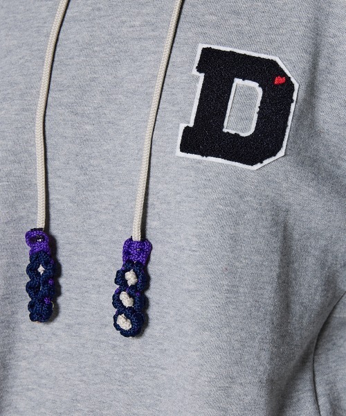 DUUBLE STANDARD CLOTHING パーカー ネイビー ワッペン DSC / ハートワッペンパーカー TOPS Night STORE | ダブルスタンダード