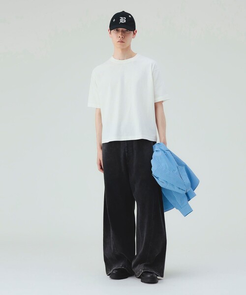 BEAMS ダブルニー ワイドスウェットパンツ グレー 100%cotton BEAMS ダブルニー ワイドスウェットパンツ グレー 100%cotton BEAMS