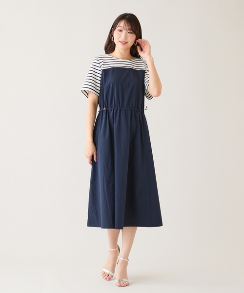 Rose Tiara 半袖ワンピース　38 Rose Tiara（ローズティアラ） ワンピース 半袖 ビスチェドッキング