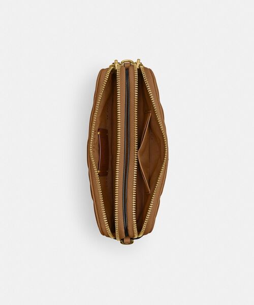 美品　コーチ　ショルダーバッグ　ワンショルダー　ターンロック　キャンバス　茶色 COACH（コーチ） ショルダーバッグ ONE ブラウン系その他 レディース