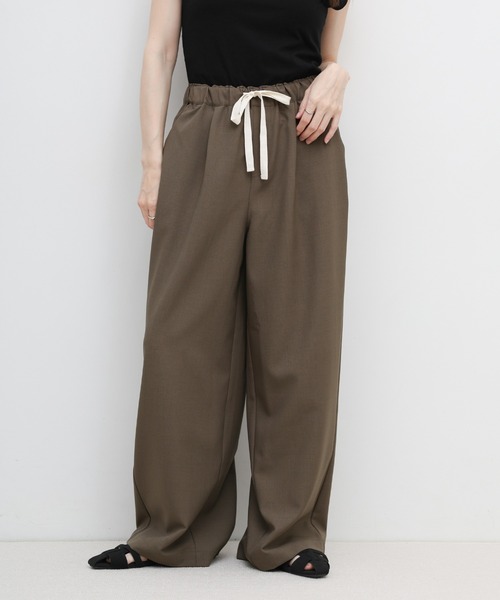 select MOCA（セレクトモカ） ワイドパンツ パンツ リネンタッチ