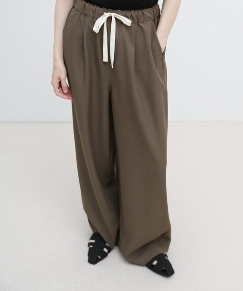select MOCA（セレクトモカ） ワイドパンツ パンツ リネンタッチ