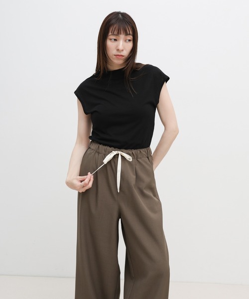 select MOCA（セレクトモカ） ワイドパンツ パンツ リネンタッチ