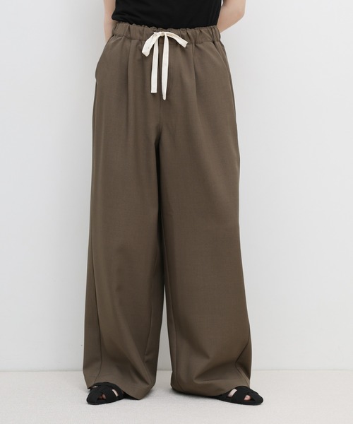 select MOCA（セレクトモカ） ワイドパンツ パンツ リネンタッチ