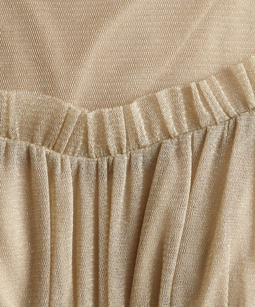 「AIMER」 7分袖ワンピース MEDIUM ベージュ レディース_画像7