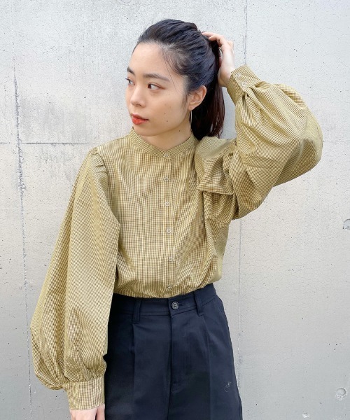 「Kastane」 長袖ブラウス FREE グリーン レディース_画像5