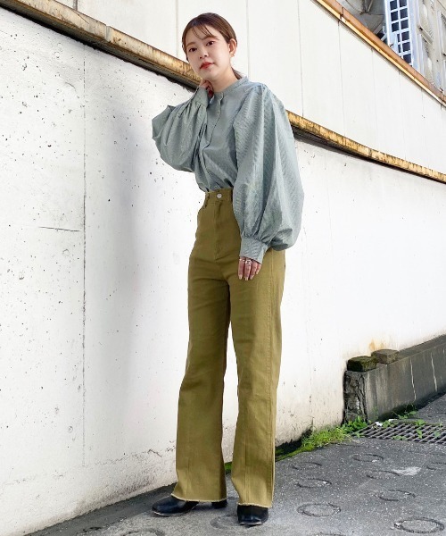 「Kastane」 長袖ブラウス FREE グリーン レディース_画像8