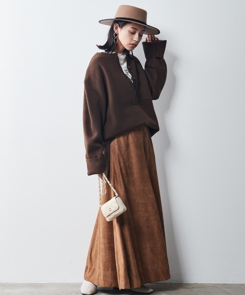 「CHIC STYLE」 長袖ニット LL グレー レディース_画像3
