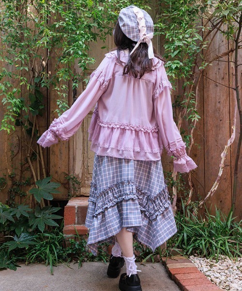 axes femme /フリルアウタータンク M axes femme（アクシーズ ファム） ブルゾン アウター スウェット