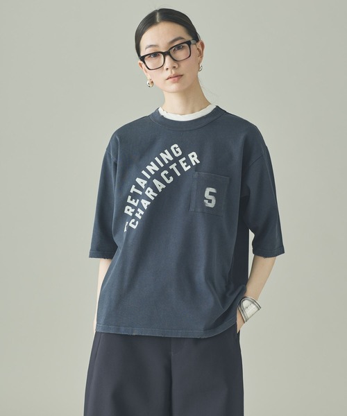 p*p様 カレンソロジーUNIVERSAL OVERALL別注Tシャツチャコール Curensology(カレンソロジー)/【UNIVERSAL OVERALL】別注ショート