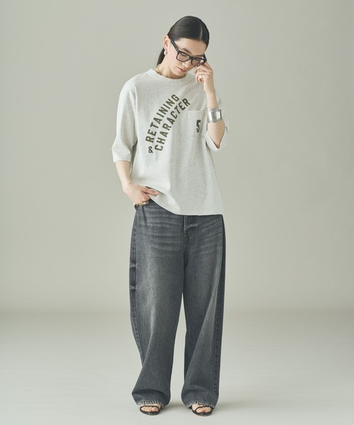 Curensology/UNIVERSALOVERALL別注Tシャツ／ネイビー Curensology UNIVERSALOVERALL 別注 Tシャツ 紺 F - メルカリ