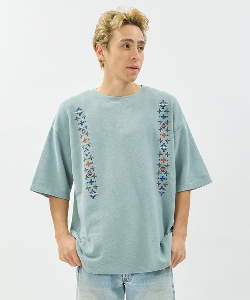 【BEIGE】<PENDLETON * CGS.> エンブロ ショートスリーブ シャツ PENDLETON（ペンドルトン） tシャツ ショートスリーブ ピケ エンブロイ